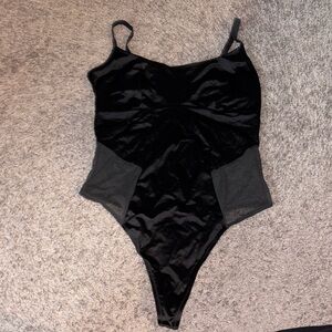Colsie Black Mesh Bodysuit